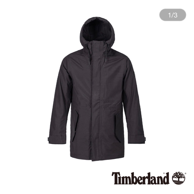 （全新）Timberland 男款經典防水連帽三合一外套 (黑色)