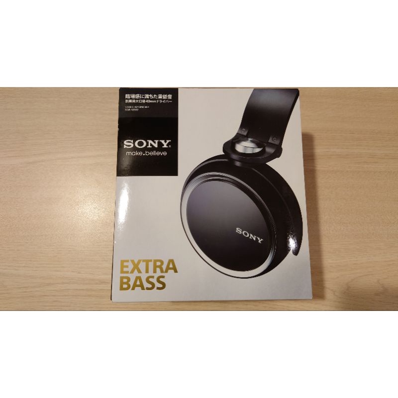sony二手少用近全新耳罩式有線耳機MDR-XB600黑色外盒完整時尚配件日本帶回流行滿分
