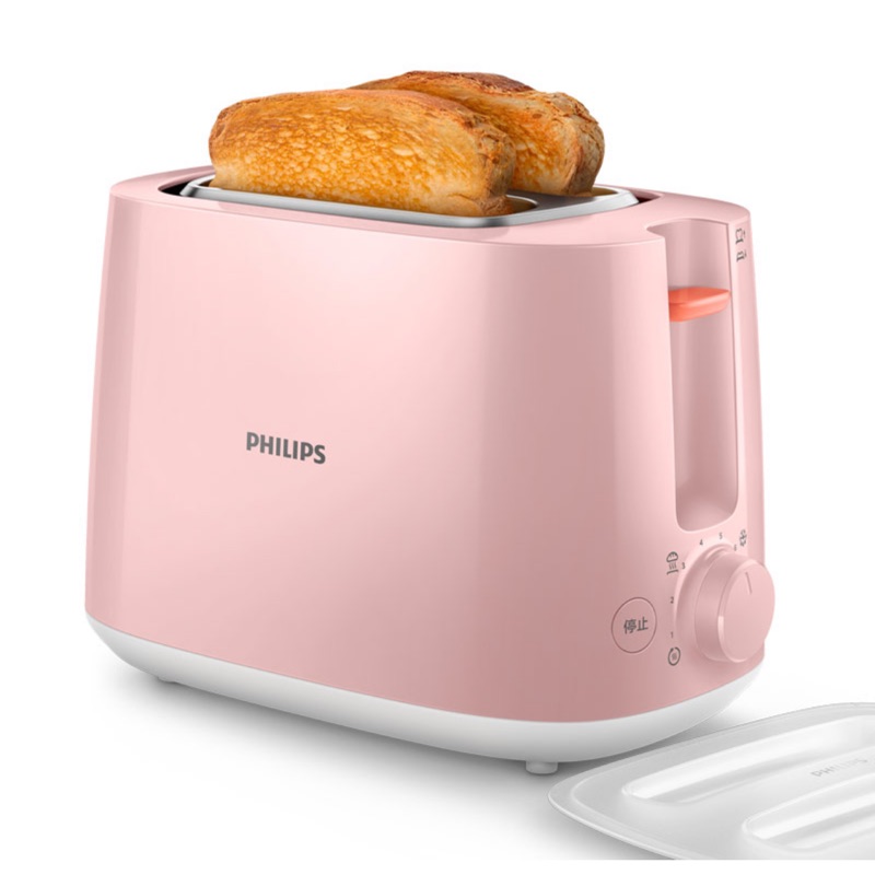 PHILIPS飛利浦智慧型厚片烤麵包機-瑰蜜粉（HD2584-52)