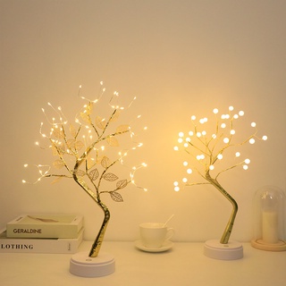 Led 檯燈 36 / 108 LED 觸摸開關童話夜燈樹小夜燈, 用於家庭臥室婚禮派對聖誕節裝飾