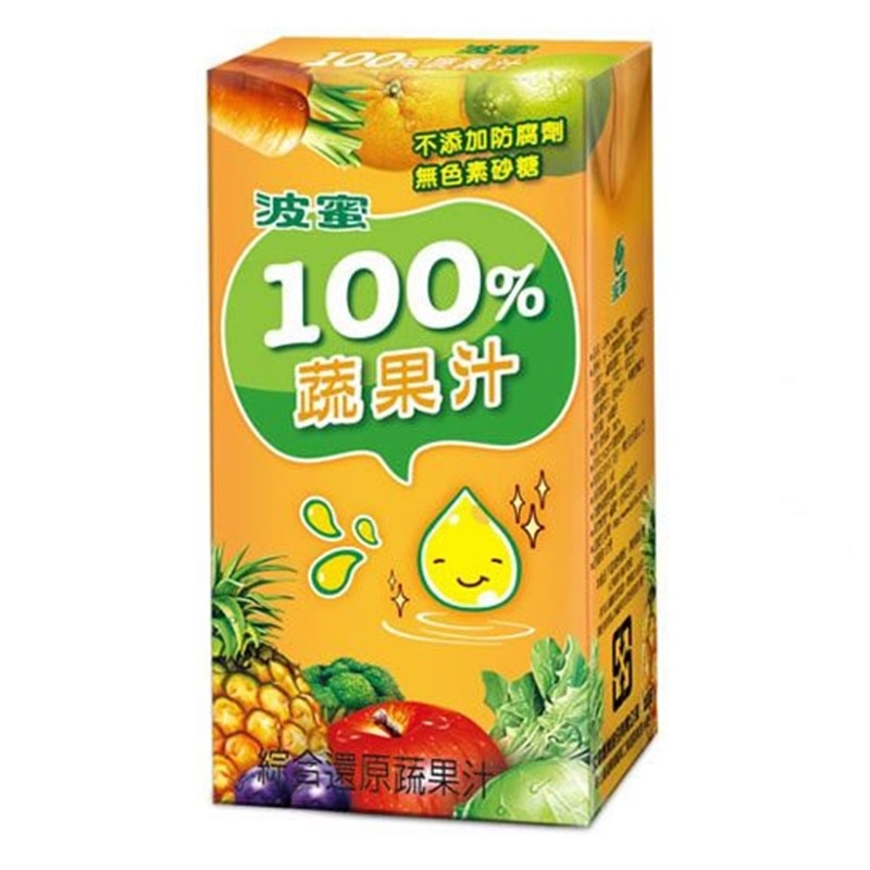 波蜜 100%蔬果汁[箱購] 160ml x 24【家樂福】