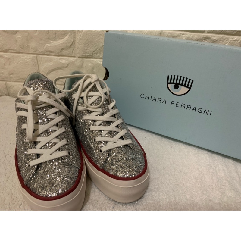 Chiara ferragni X Converse 聯名款限量厚底鞋#5.5（客訂）