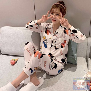 24hr出貨-🇹🇼現貨 出清睡衣女秋冬可愛韓版學生套裝女秋季韓版春秋家居服女士新款月子服 春夏睡衣居家服