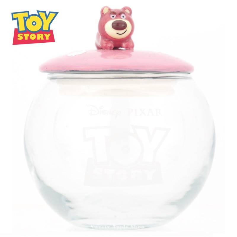 迪士尼 玩具總動員 日本限定收納罐 熊抱哥 慵懶版 置物罐 收納罐 玻璃罐