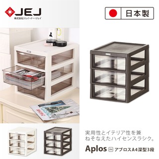 【JEJ ASTAGE】APLOS A4系列 桌上型文件小物收納櫃/深3抽 2色可選