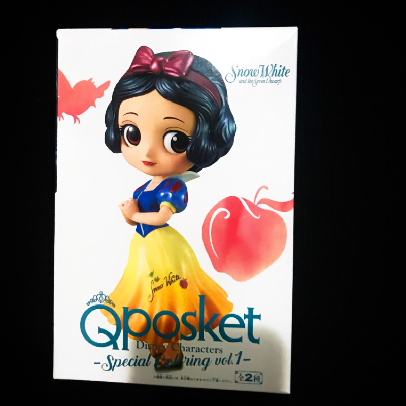 迪士尼 Q posket  Qposket 白雪公主 👸大眼娃娃 隱藏版 公主系列 盒裝 公仔