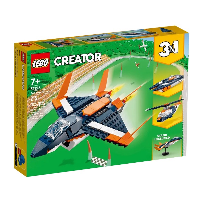 【台中翔智積木】LEGO  樂高 Creator 三合一 31126 超音速噴射機