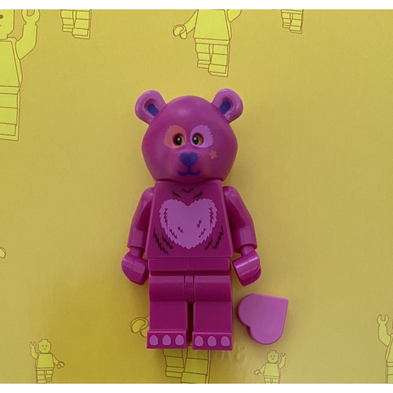 LEGO 樂高 粉紅熊 愛心熊 熊貓人授權店限定 自組人偶 71025 彩虹熊15號