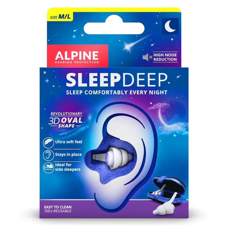 【NEW名人樂器】荷蘭品牌 Alpine SleepDeep 減音27dB 睡眠用耳塞 側睡不壓迫