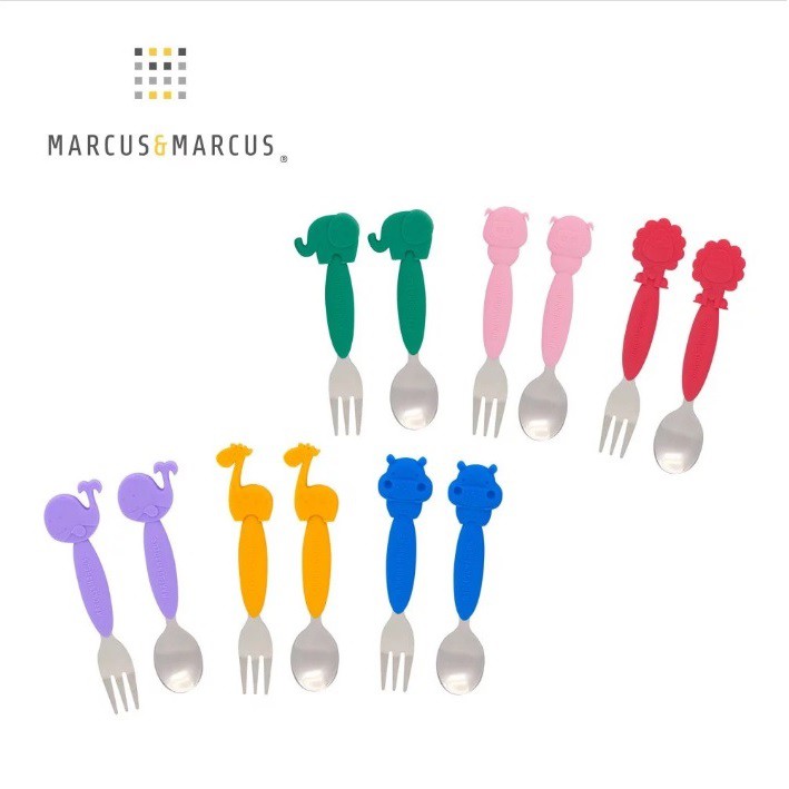 加拿大MARCUS＆MARCUS 動物樂園不鏽鋼叉匙餐具組 88548