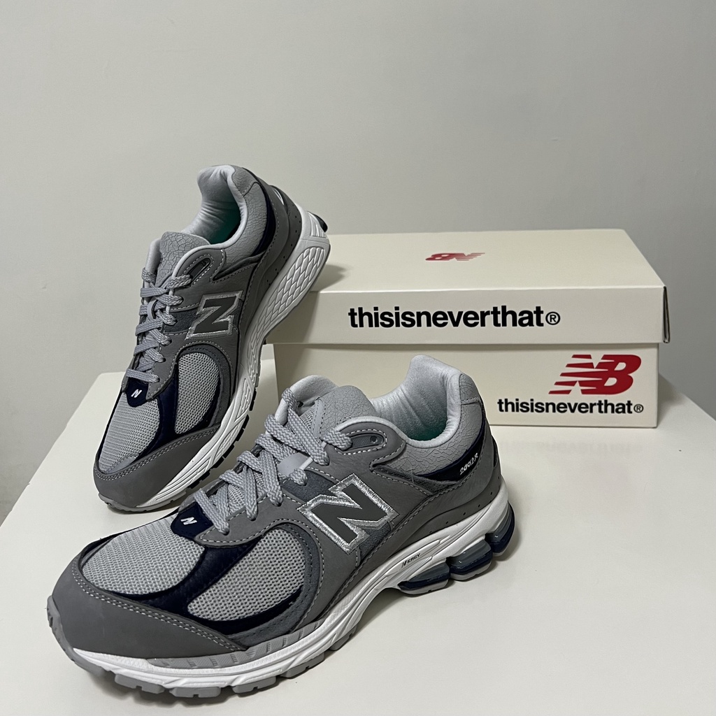 thisisneverthat x New Balance 2002R 聯名系列 灰色/海軍藍 復古鞋 運動鞋