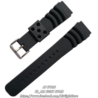 AF Store* 橡膠黑色錶帶 20/22mm 適用Seiko Divers 精工手錶 潛水錶 波浪 錶帶 鮪魚罐頭