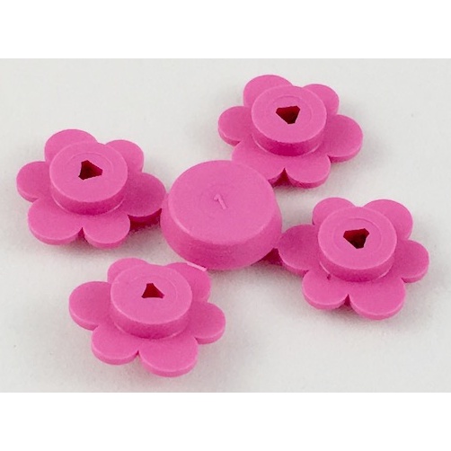 【小荳樂高】LEGO 植物 深粉紅色 4朵小花一組 4 on Sprue 3742 4216375