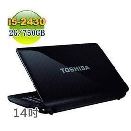 TOSHIBA L740 PSK12T-03D00E(黑)筆記型電腦 i5 2430m/GT525M 1G獨顯