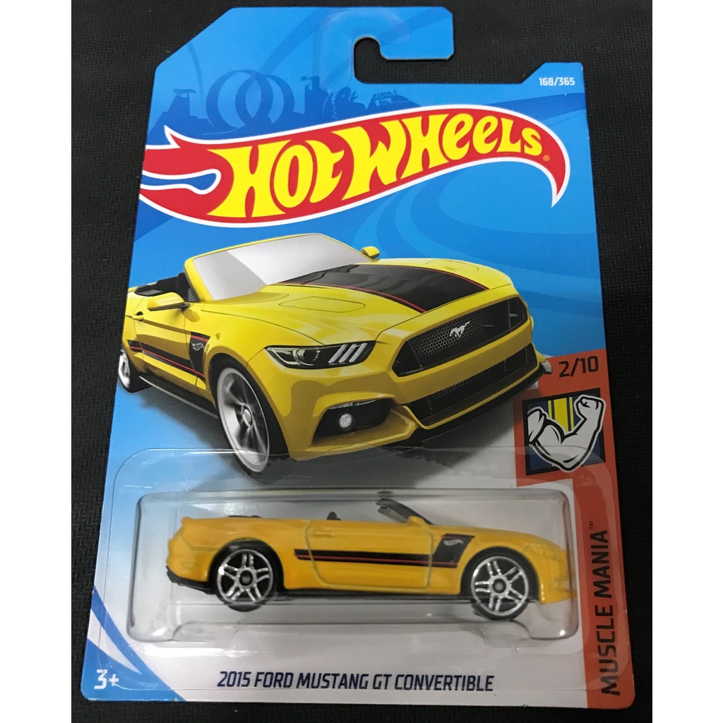 風火輪 hot wheels 2015 福特 ford 野馬 mustang gt convertible 敞篷 普卡