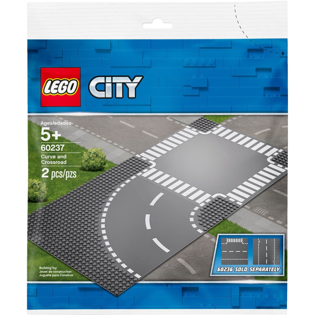 樂高 lego 60237 彎道 + 十字路口 city 街景 火車 高速鐵路 鐵軌