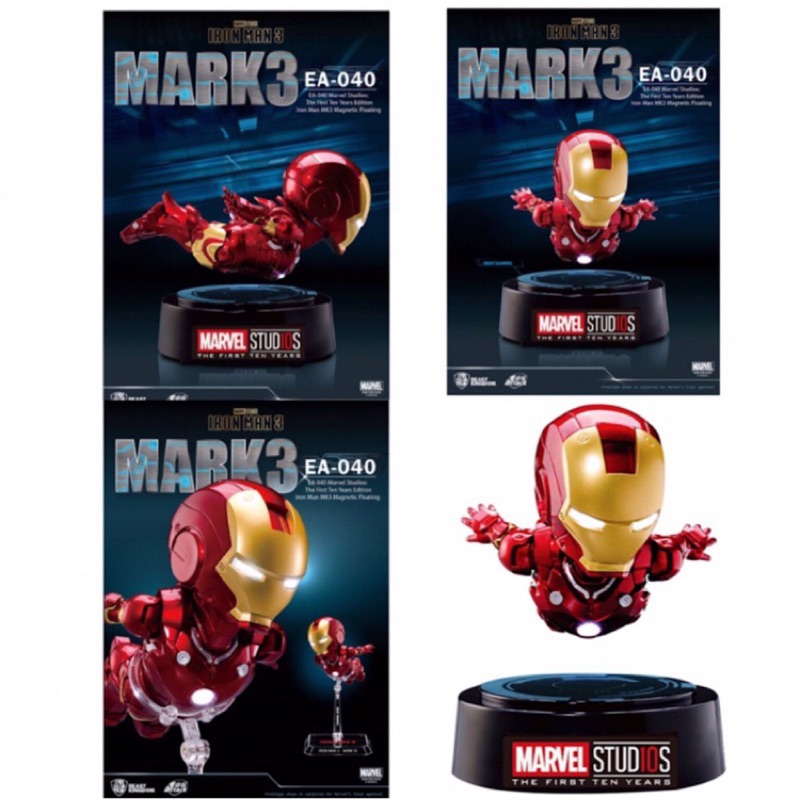 現貨 降價 野獸國ea 040鋼鐵人3 Mark Iii磁浮版漫威十週年紀念iron Man 3 安東尼史塔克 蝦皮購物