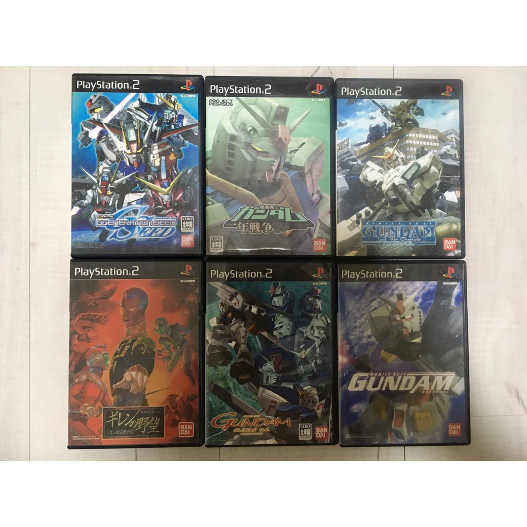 Ps2 機動戰士鋼彈 一年戰爭 鋼彈戰記 宇宙世紀精華集 基連的野望 機動戰士sd鋼彈seed 蝦皮購物