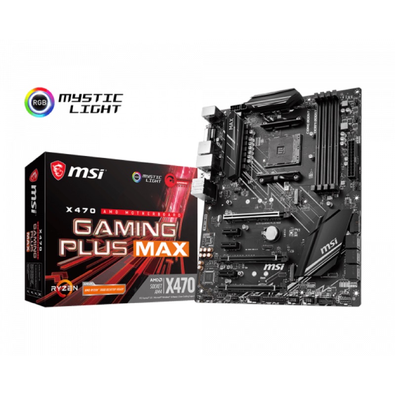 “原廠保內”MSI X470 gaming Plus MAX 主機板 AM4 AMD主機板 X470