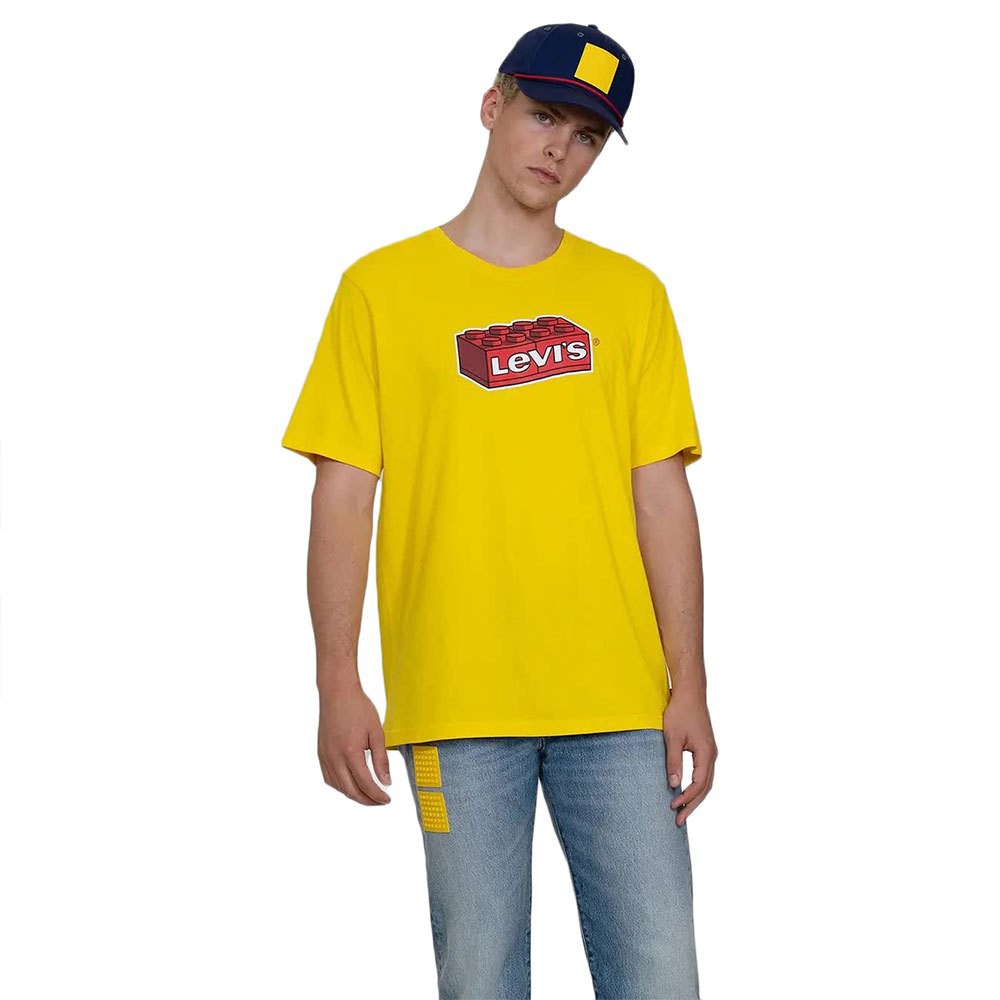 Levis X LEGO 男女同款 短袖T恤 樂高LEGO寬鬆休閒版型 黃【 Watch On-line Store】