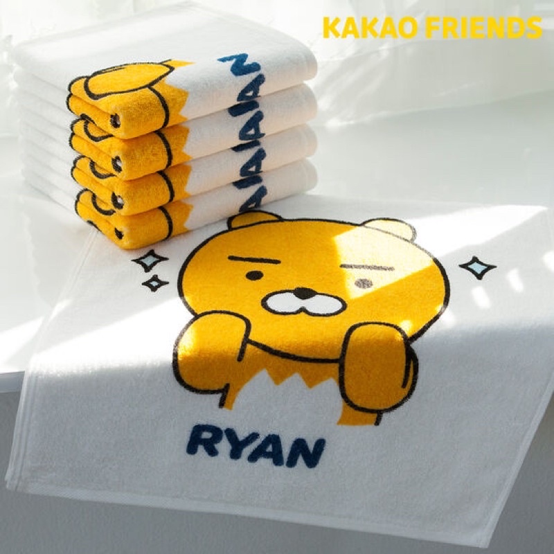 現貨在台 韓國直送 萊恩造型毛巾 Ryan造型毛巾 Kakao Friends浴巾 蝦皮購物
