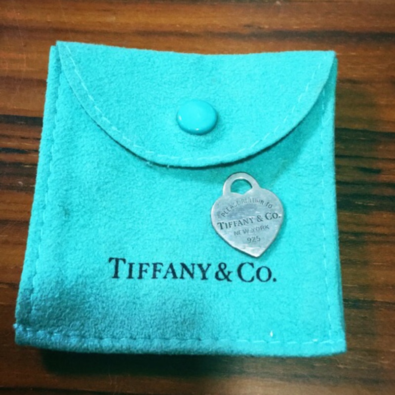 二手正品 Tiffany&amp;co 愛心925純銀項鍊