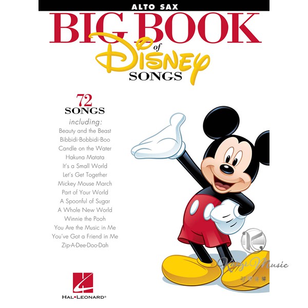 【凱翊︱HL】迪士尼 薩克斯風樂譜 The Big Book of Disney Songs ALTO SAX