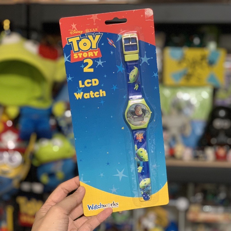 美國 絕版 玩具總動員2 LCD 三眼怪造型 手錶 吊卡