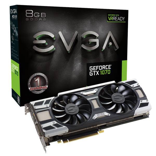 EVGA GeForce GTX 1070 GAMING, 08G (僅限周下標有效)