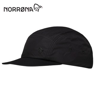 【norrona 老人頭 挪威】five panel 輕量快乾帽球帽 高貴黑 (5215-20-7718)｜五分割帽