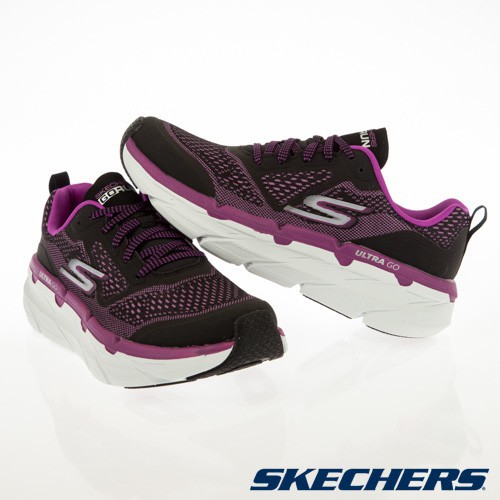 帝安諾-實體店面 SKECHERS MAX CUSHIONING 厚底 增高 運動 慢跑 健走 17690W BKPR