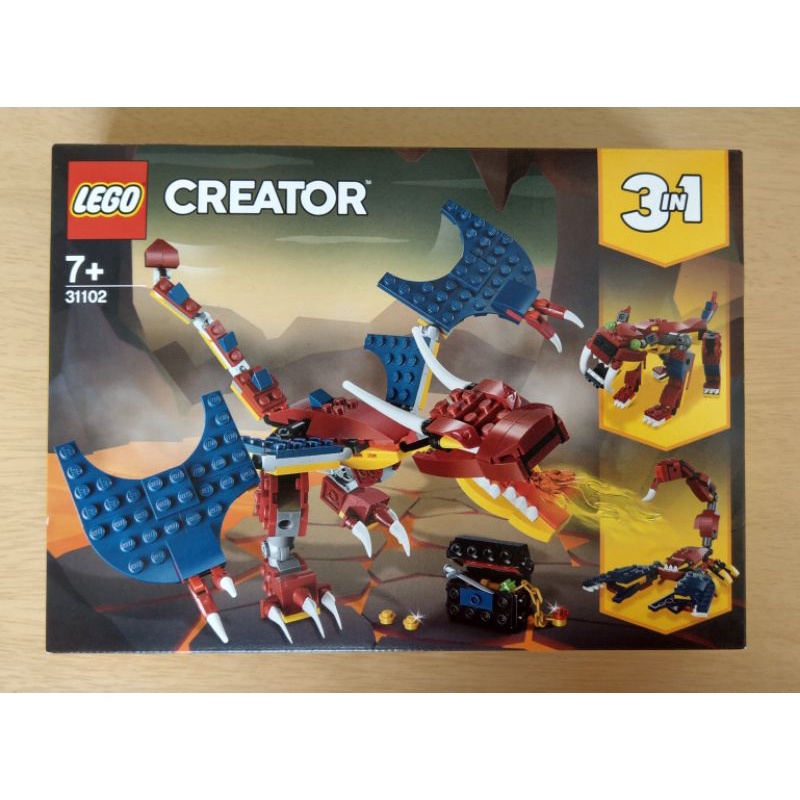 全新 現貨 樂高 LEGO 31102 火龍 創意三合一CREATOR系列