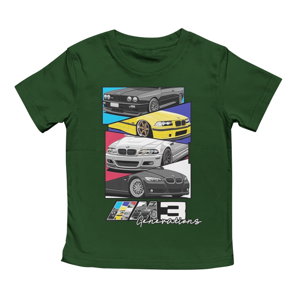男孩女孩 T 恤 1-10 歲男女通用汽車系列 BMW M3