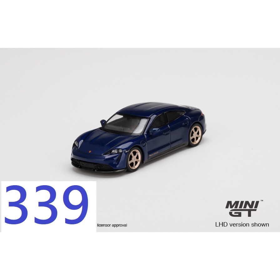 (小賈車庫) MINI GT MGT #339 Porsche Taycan Turbo S Gentian Blue