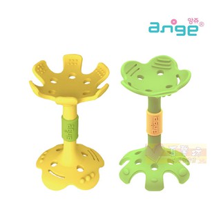 韓國ANGE 可愛小花ST固齒器(綠色/黃色) - 乳牙刷/咬牙玩具/小花/助牙器