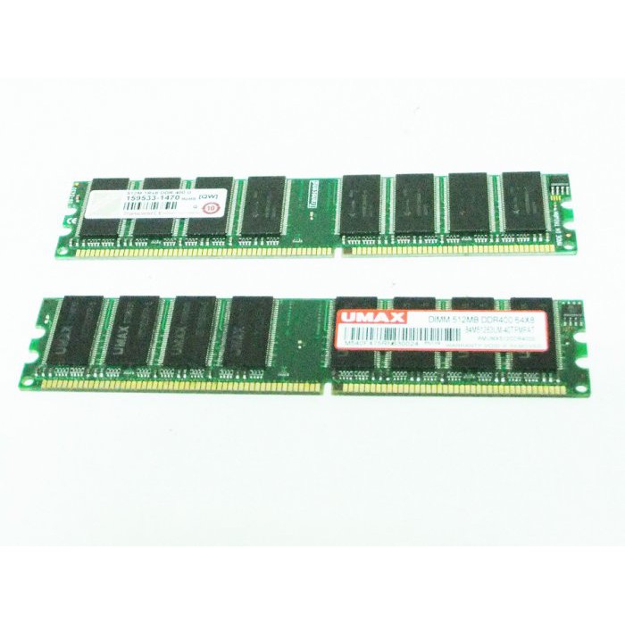 DDR 400 512MB 記憶體兩條 特價出清