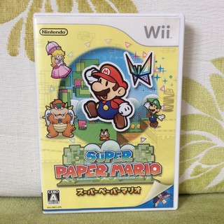 Wii 日版 超級紙片瑪利歐 super paper mario 瑪莉歐 瑪利歐 WiiU可玩