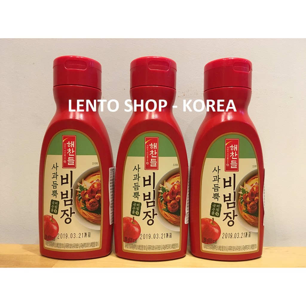 LENTO SHOP - 韓國 CJ 拌麵醬  拌飯醬  辣椒醬 사과듬뿍 비빔장 Noodle Sauce 290克
