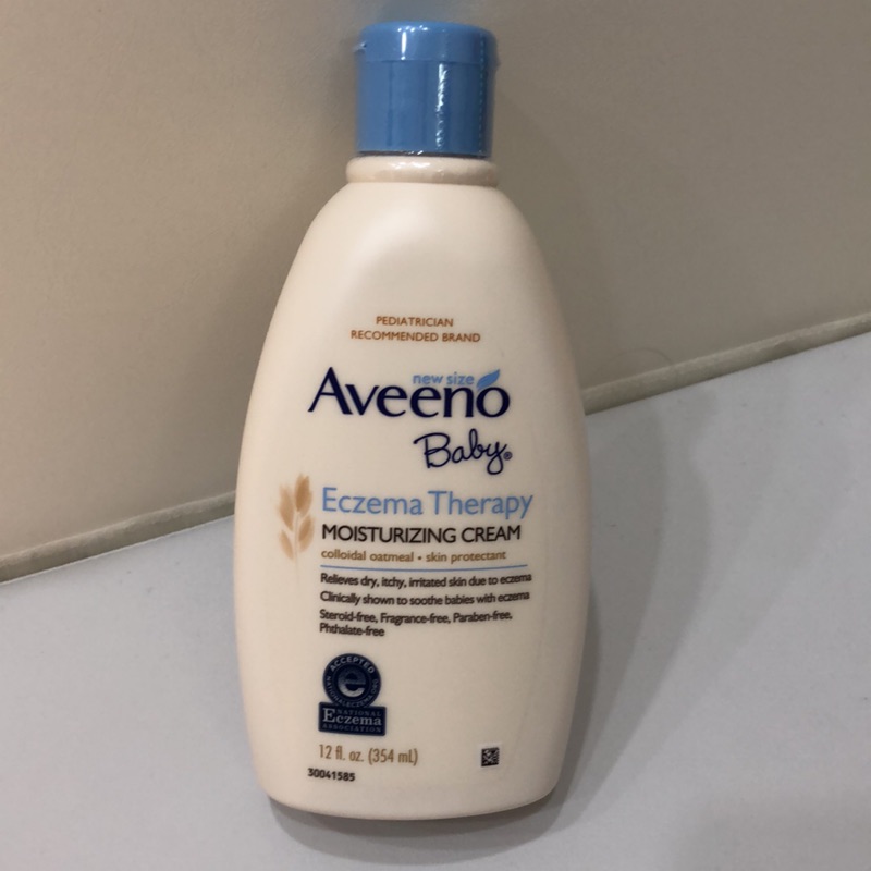 美國 艾惟諾 Aveeno Baby Eczema Therapy燕麥寶寶舒緩保濕乳霜 354ml 無香異敏現貨在台
