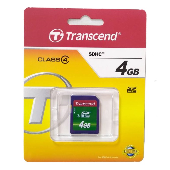[現貨供應] Transcend 創見 4GB SDHC class4 記憶卡 8GB SDHC記憶卡
