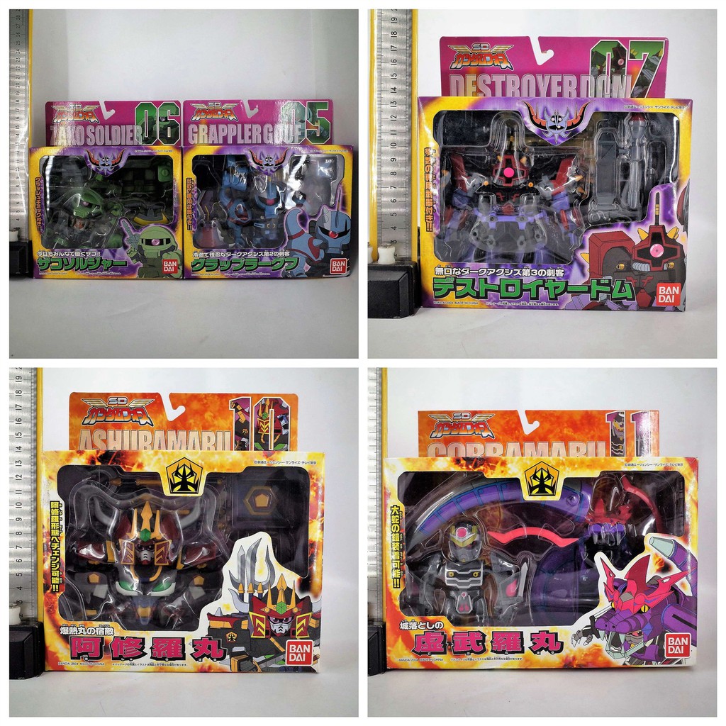 全新現貨bandai 高達sd Flextion 扎古 老虎 大魔 阿修羅丸等優質 蝦皮購物