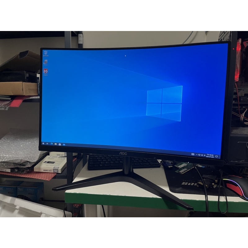^^塔斯科技^^ AOC 24吋 曲面螢幕　原廠保固內 C24B1H