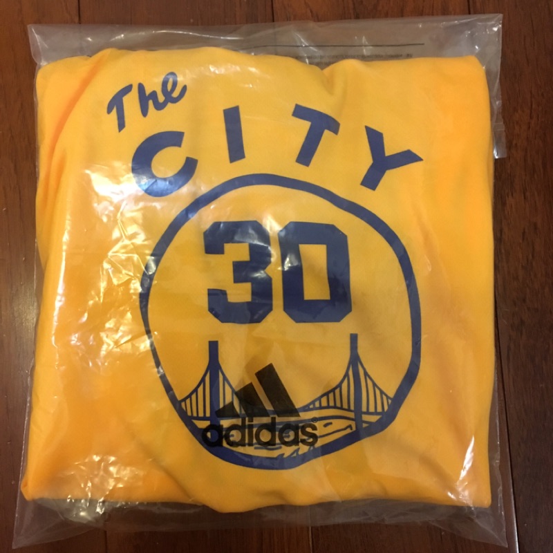 「慶祝勇士奪冠限時降價」Adidas出品Stephen Curry 30 NBA勇士隊復古叮噹車客場球衣青年版