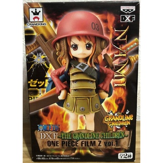 FGS> 正版 日初版 金證 航海王 海賊王 One piece DXF 劇場版 Z 娜美 NAMI 縮小Q版美女公仔
