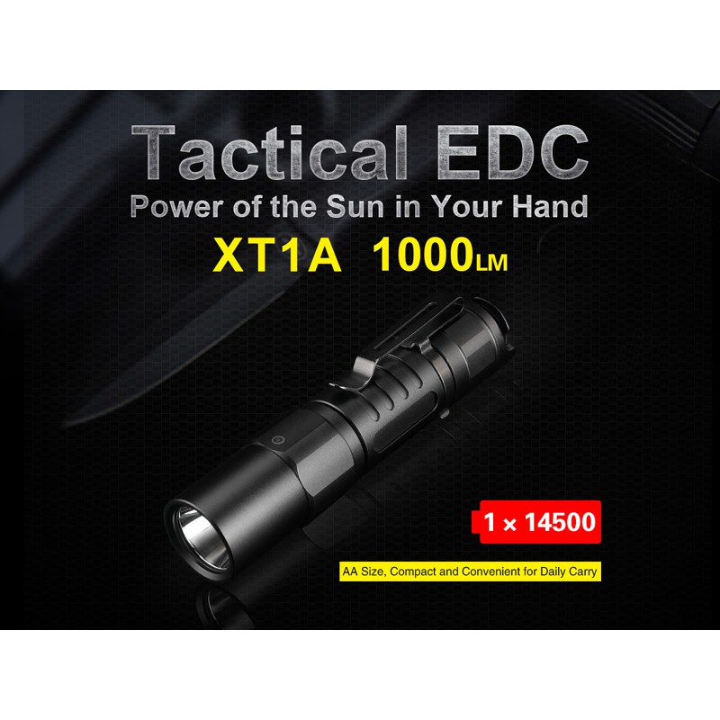 KLARUS XT1A 1000流明戰術EDC小手電筒(含原廠14500電池)