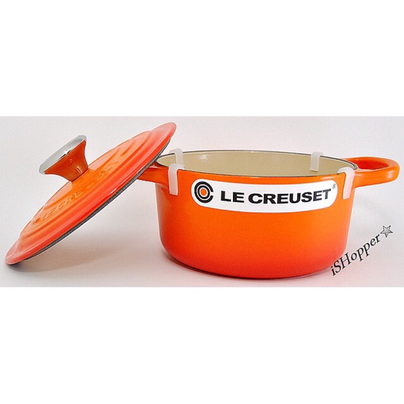 法國Le creuset 16公分 橘 新款鑄鐵鍋