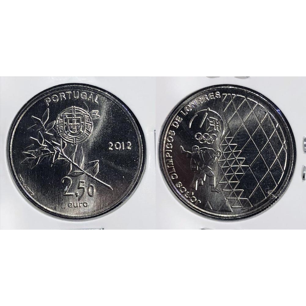 全新葡萄牙2012年倫敦夏季奧運會2.5歐元紀念幣~ KM# 816