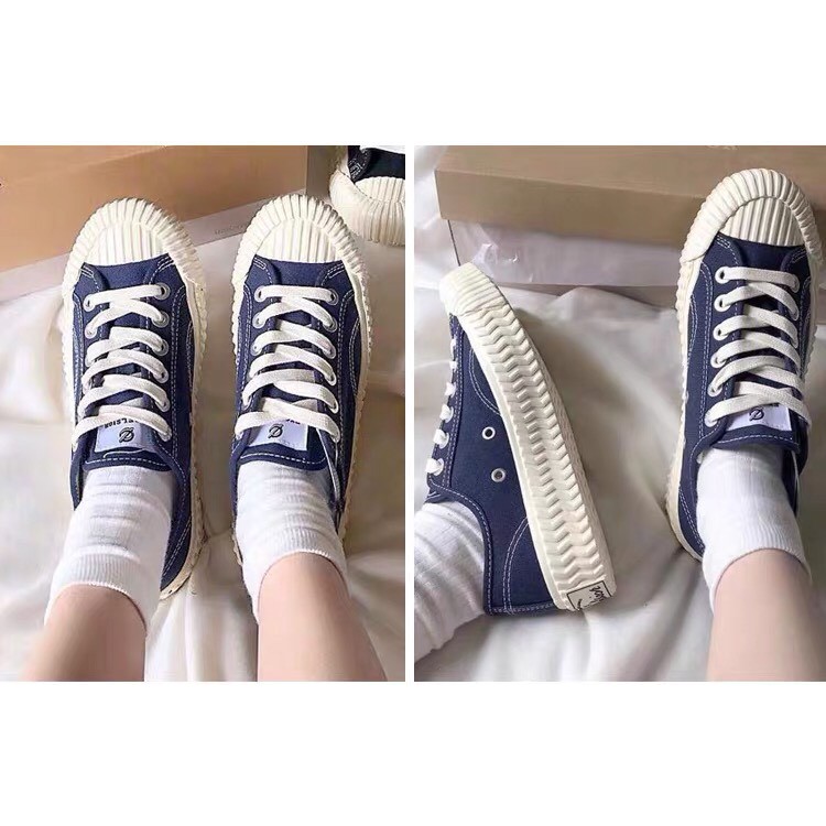🇰🇷 韓國代購 EXCELSIOR KOREA 深藍 海軍藍 餅乾鞋 帆布鞋 女生尺寸 👟