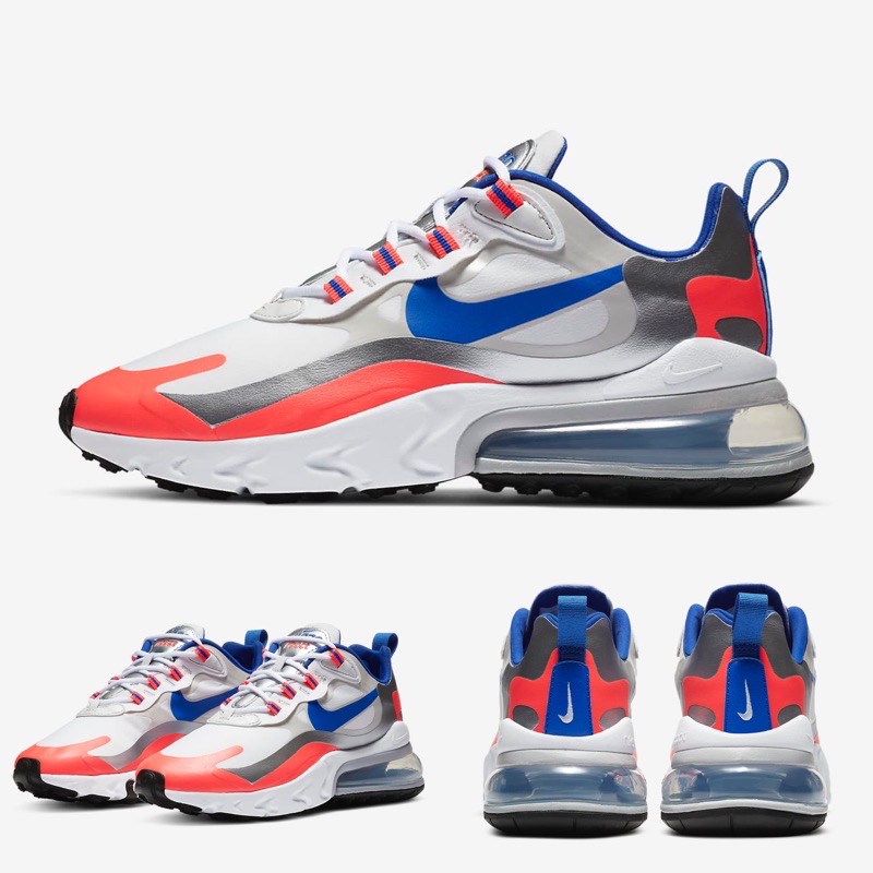 Quality Sneakers - Nike Air Max 270 React 白藍 橘紅 CW3094-100