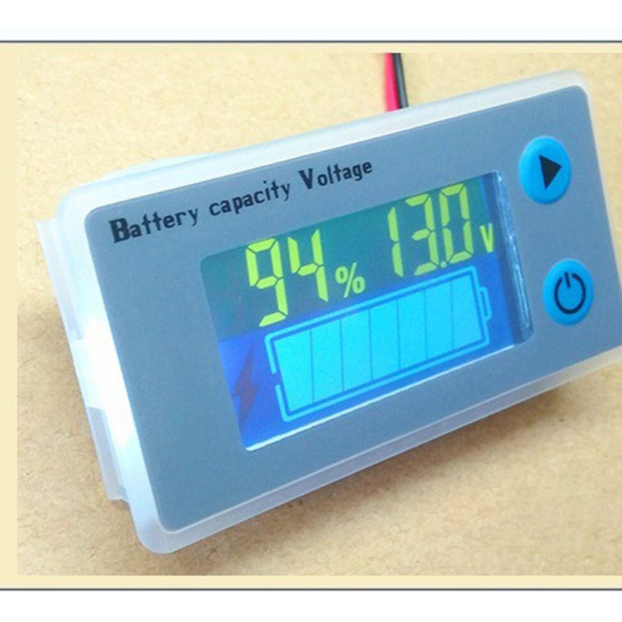 10-100v LCD 汽車酸鉛鋰電池容量指示器數字電壓表